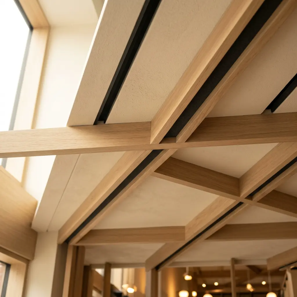 Architectural detail of cafe ceiling